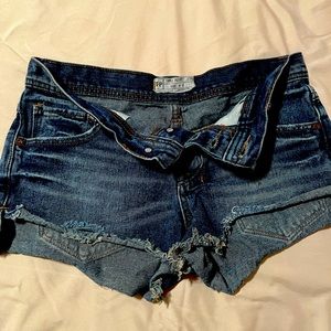Free People denim shorts